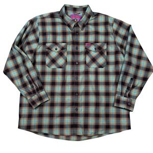 Dixxon x Kevin Staab Scientist Flannel Shirt Mens 3X Limited Editon Button Up